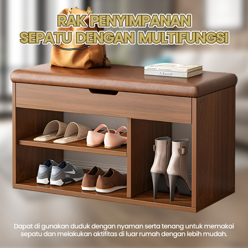 Shoe Rack Bench With Storage Stacking Shoe Rack XJ-4 Multifunction ...