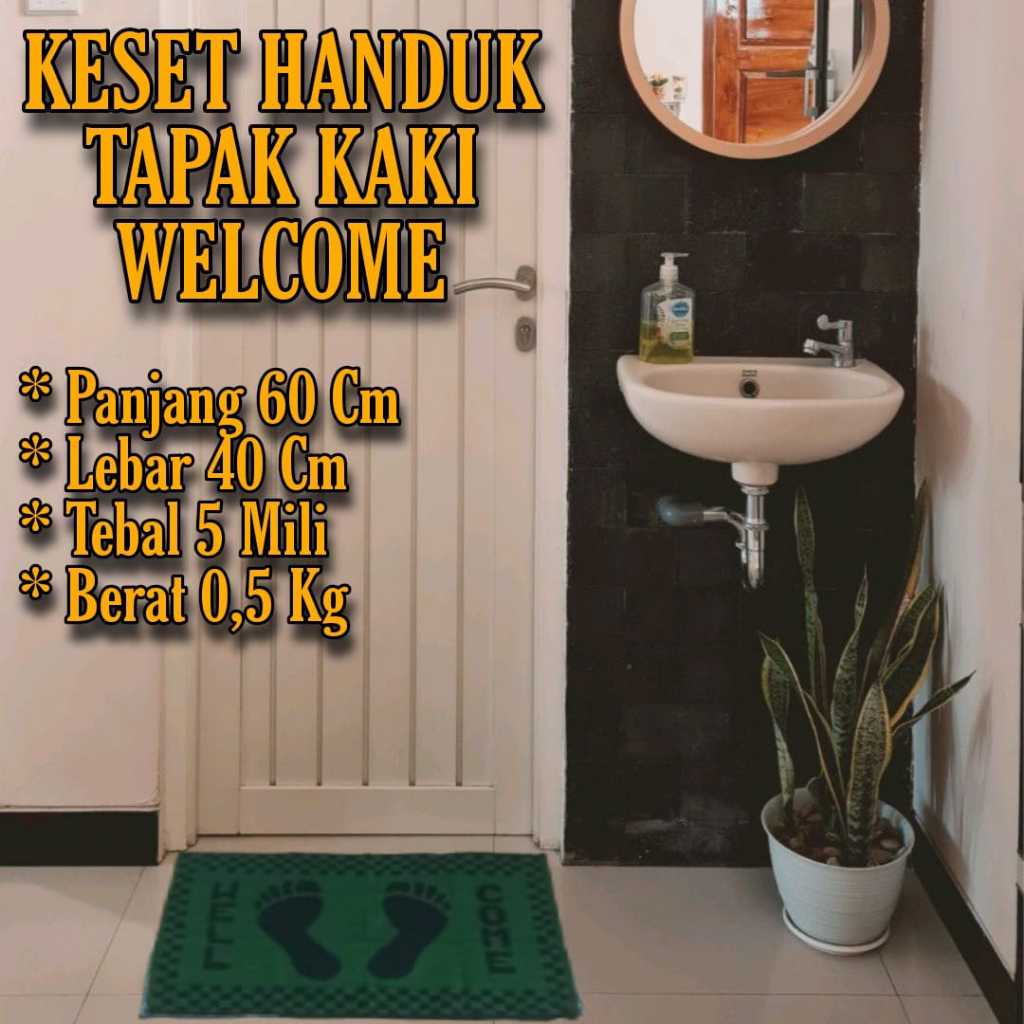 Welcome Towel Foot Mat 40CM X 60CM 5MM Thick | Shopee Philippines