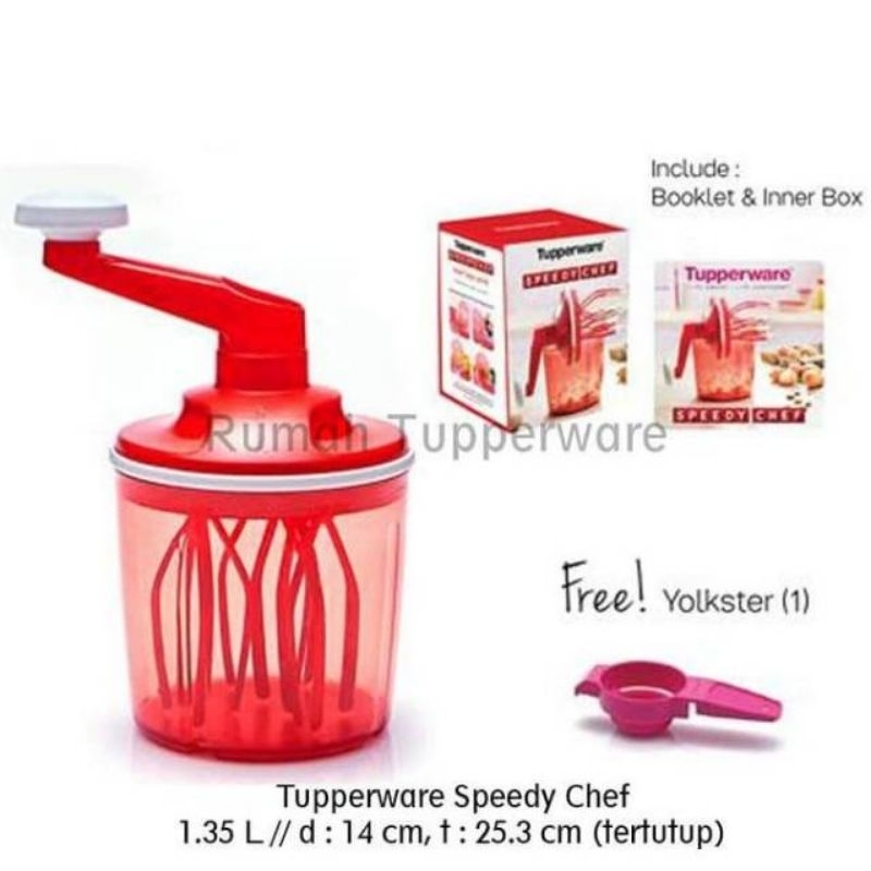 Tupperware Speedy Chef Mixer Manual without electricity, egg beater ...
