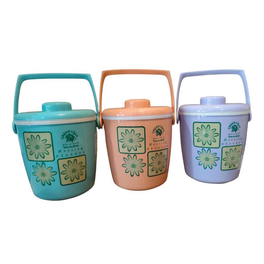 TERMOS Green Leaf 1235 Unix Single Basket THERMO / Rice Thermos / Ice ...