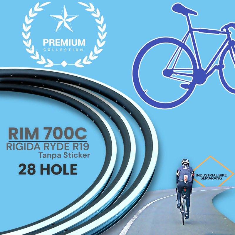( Rim 700c / 28H / R19 RIGIDA ) Bicycle Rims 700 C Hole 28 Hole ...