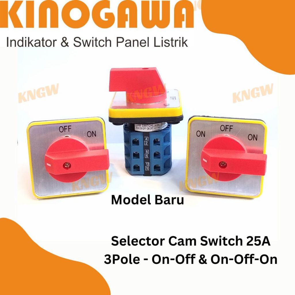 Selector Cam Switch 25A 3Pole - On-Off & On-Off-On | Shopee Philippines