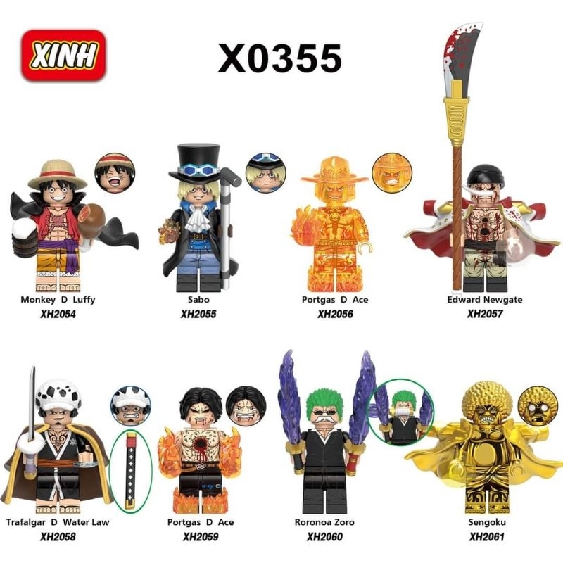 Minifigure Bricks X0355 - One Piece | Shopee Philippines