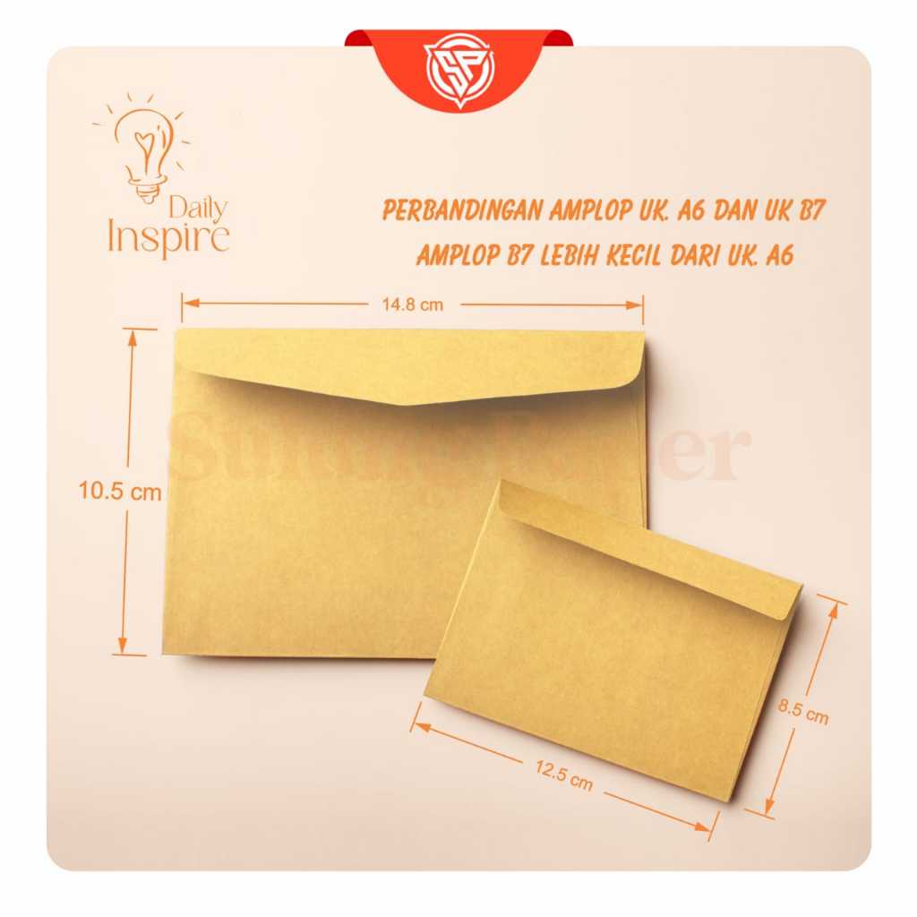 B7 KRAFT ENVELOPE VINTAGE PLAIN ENVELOPE SMALL INVITATION ENVELOPE ...