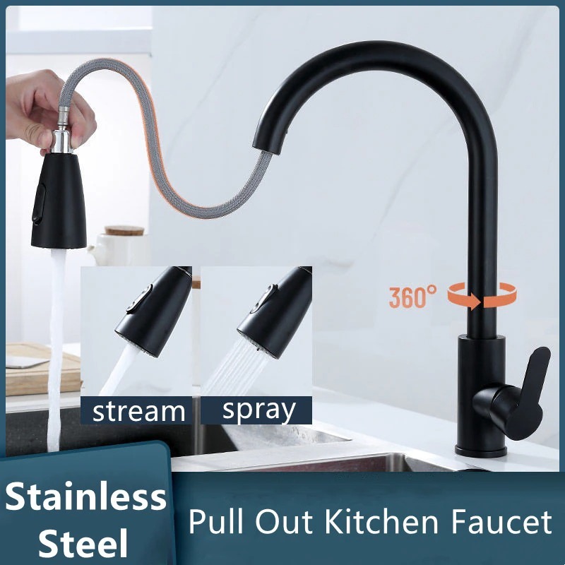 Bower Dual-Lever Traditional Kitchen Tap With Pull-Out Rinse In - View #8