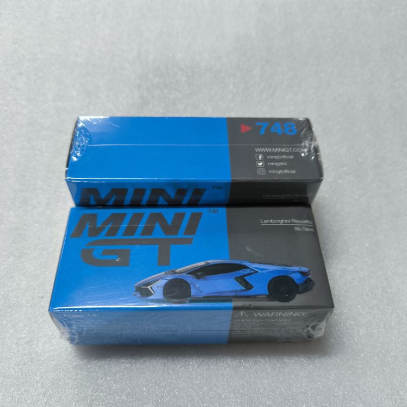 MINI GT #748 Lamborghini Revuelto Blu – 1:64 Diecast – Edizione Limitata Esclusiva MIJO