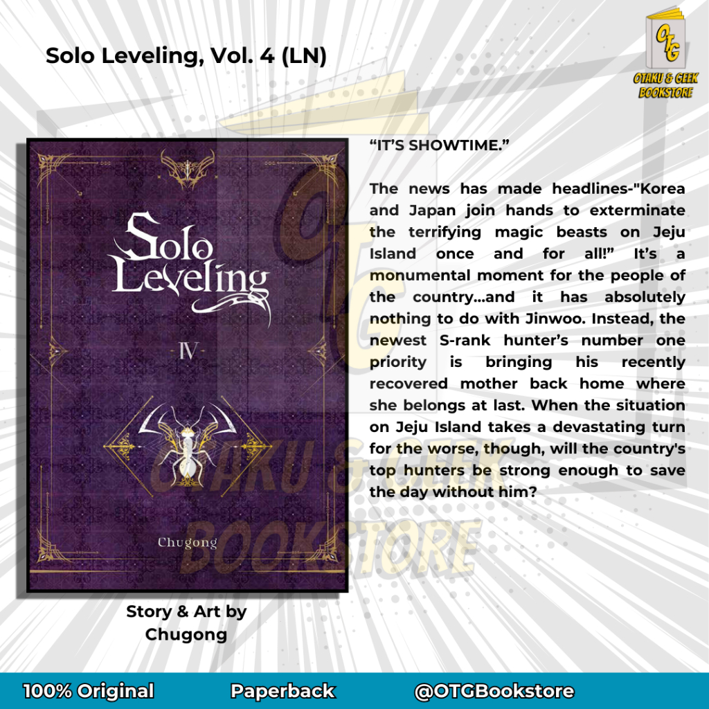Solo Leveling Vol. 4 (Light Novel) Shopee Philippines
