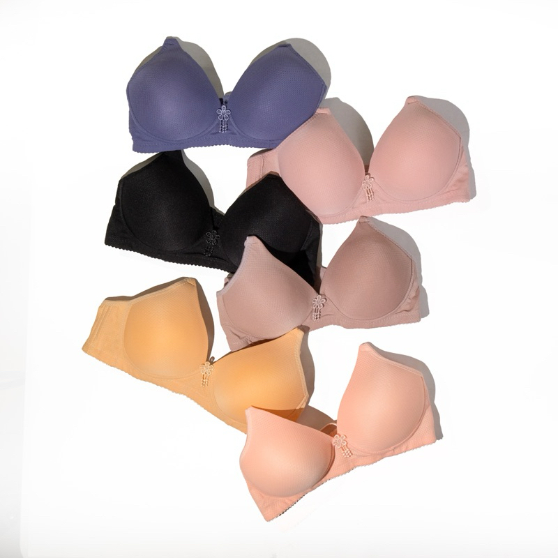 BH BASIC WOMEN'S BRA SIMPLE FULL CUP B NINA BASIC SEAMLESS | Shopee ...