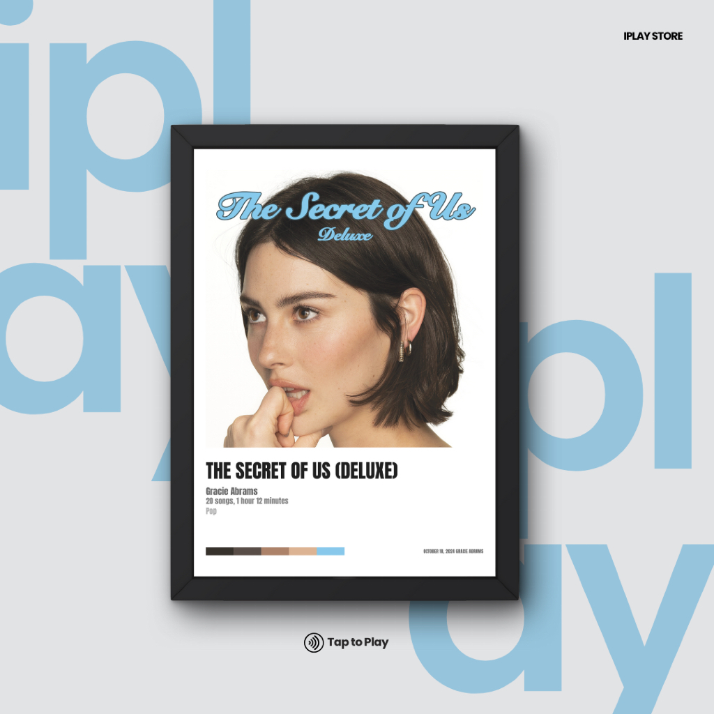 Poster decoration music album frame gracie abrams the secret of us