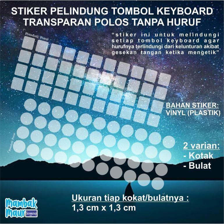 CLEAR TRANSPARENT STICKER TO PROTECT LETTERS ON LAPTOP KEYBOARD ...