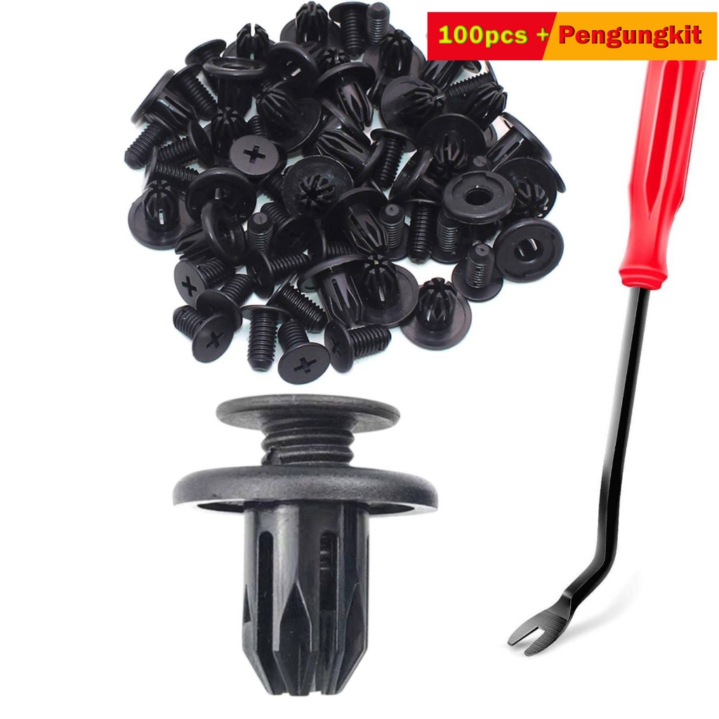 Plastic Rivet Bolt Clips Fender Liner Rivets Clips Buttons 20 x 10mm ...