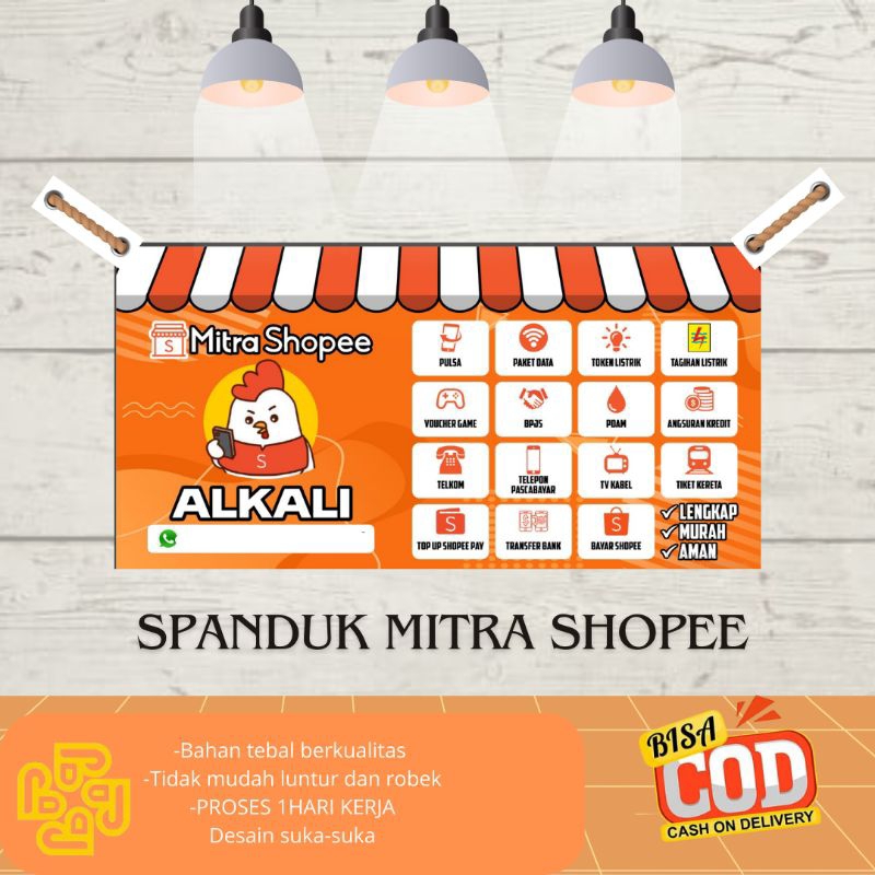 Shopee Partner Backdrop Banner/Shopee Custome Partner Banner/Shopee ...