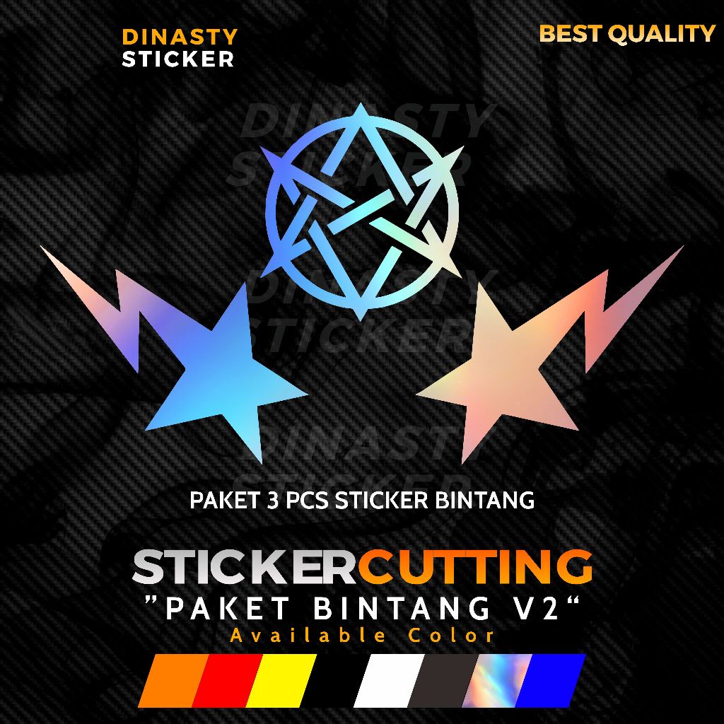 V2 STAR PACKAGE CUTTING STICKER | Shopee Philippines