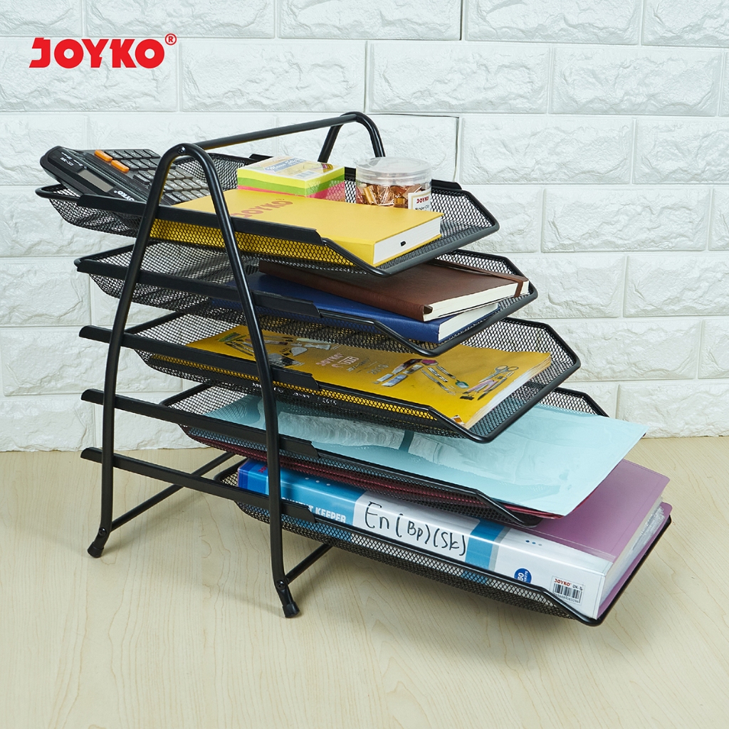 Joyko Document Tray METAL / Paper Rack 2 Tiers 3 Tiers 4 Tiers 5 Tiers ...