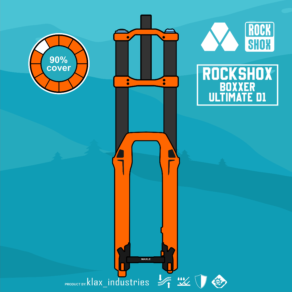 Protector 90% ROCKSHOX BOXXER Ultimate D1 - fork Full Wrap Protector by ...