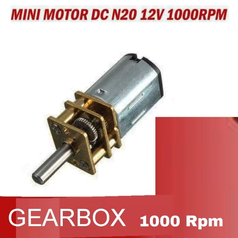Mini Motor DC N20 12V 1000Rpm Metal Gear Gearbox | Shopee Philippines