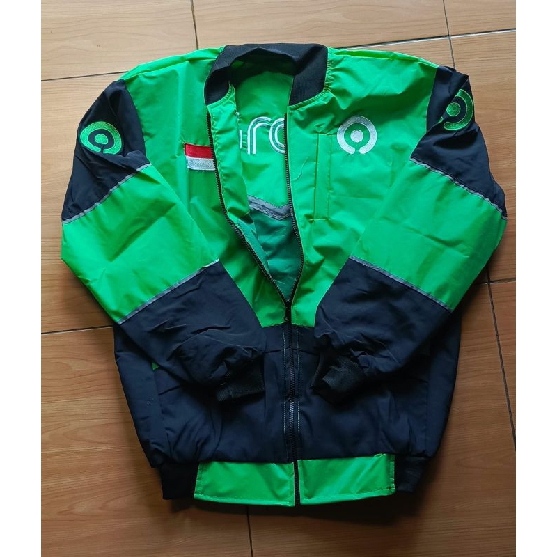 Grab Reversible Bomber Jacket - Latest Gojek Embroidery | Shopee ...