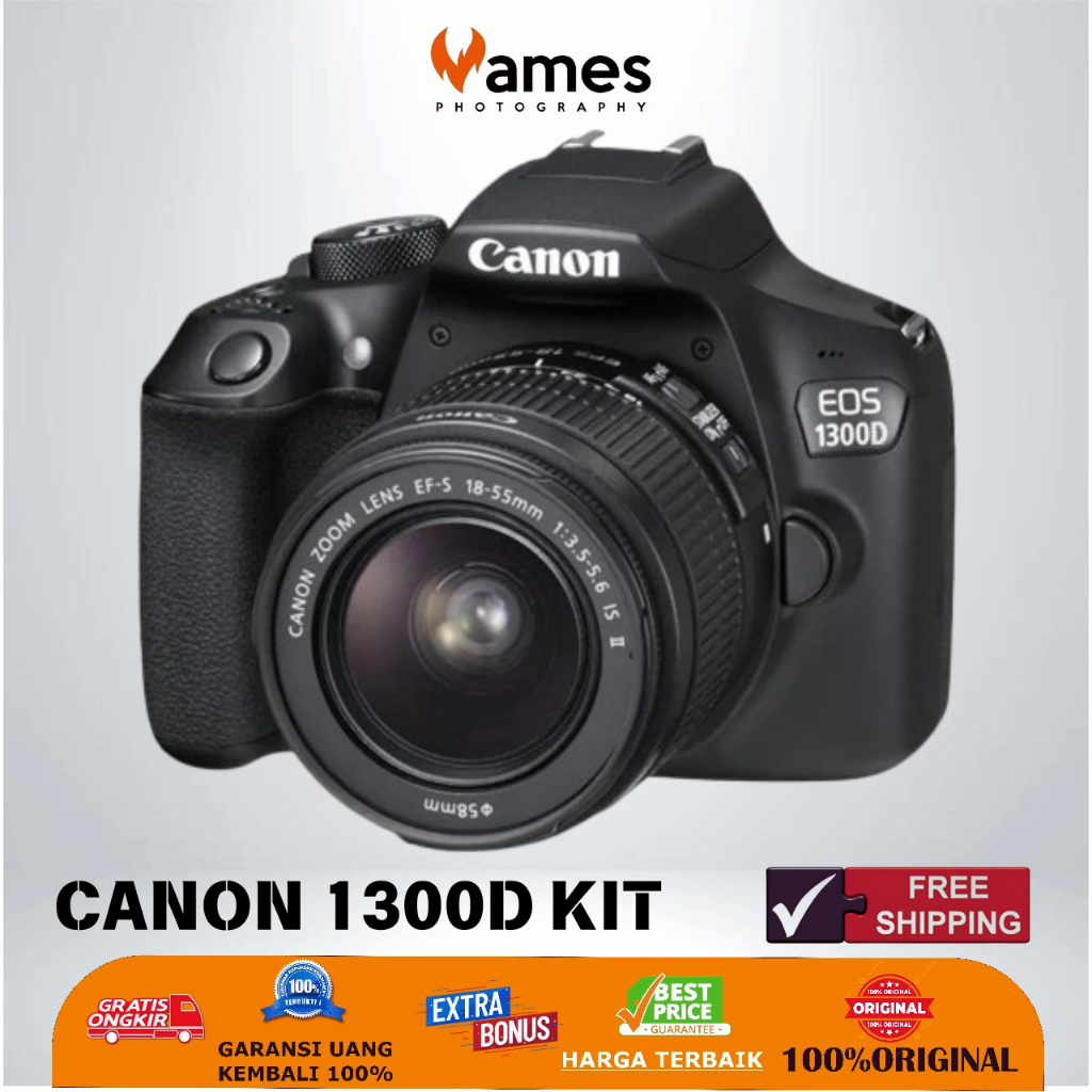 CANON 1300D Kit Lens 18-55mm DSLR Camera Support WiFi with Warranty ...