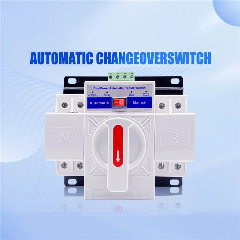 Automatic Fire Transfer Switch Dual Power ATS 63A 2P Auto Automatic ...