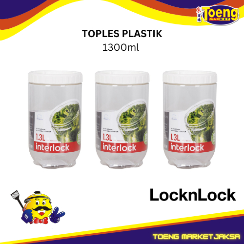 PLASTIC JAR / INTERLOCK CONTAINER 1300ml INL-402 LOCK N LOCK | Shopee ...
