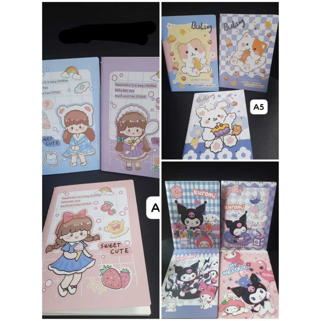 A5 Cute Character Notebook A5 Character Notebook Cute Character ...