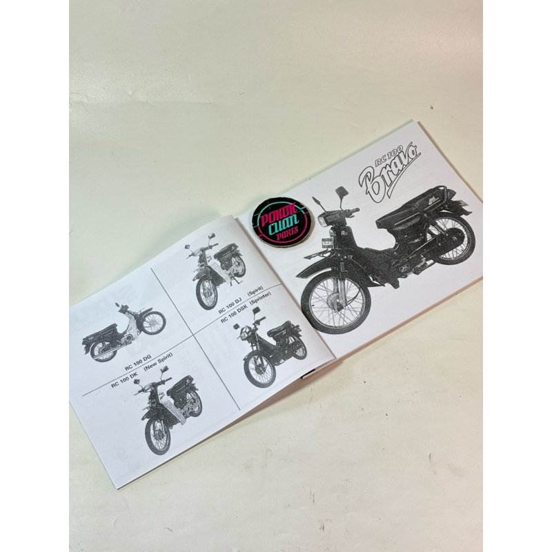 RC Suzuki RC100 RC100 DJ SPIRIT BRAVO SPRINTER Catalog Book | Shopee ...