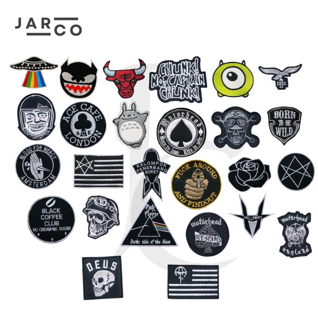 Small Embroidery Patch For Motorcycle Cool Cute Characters | Premium ...