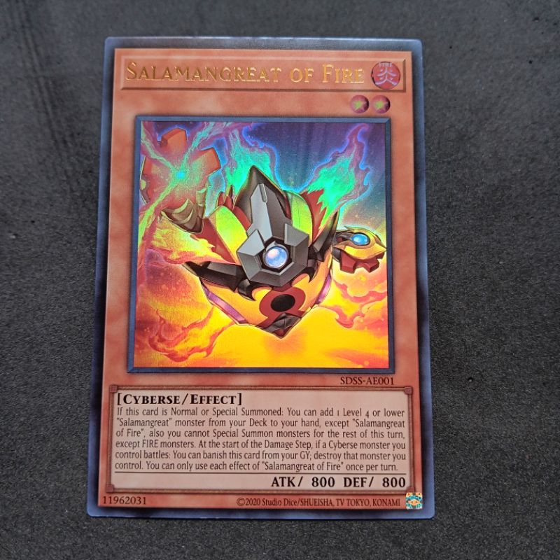 Yugioh Ocg AE Salamangreat Of Fire Ultra Rare Shopee Philippines