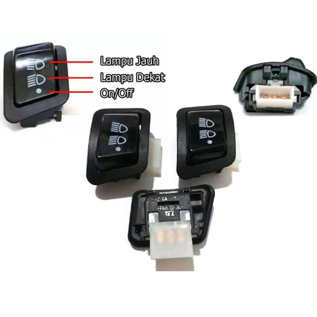 TOMBOL 3-Point Dimmer Button Light Switch Function Revo Tec Switch On ...