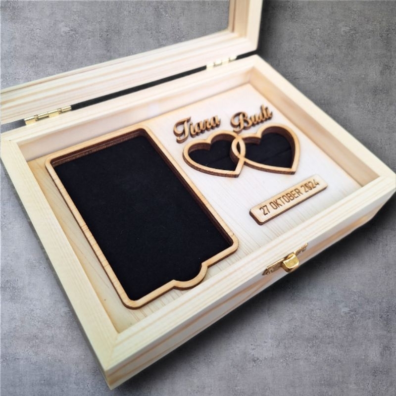 KAYU Antam Ring Dowry Box/Antam Wedding Dowry Box/Ring Necklace Box ...
