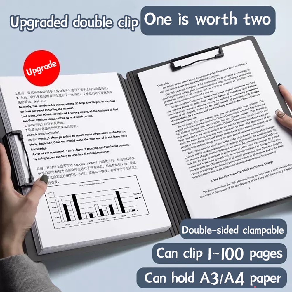 A4 Size Document Folder Folding Horizontal Document 2 in 1 Aesthetic ...
