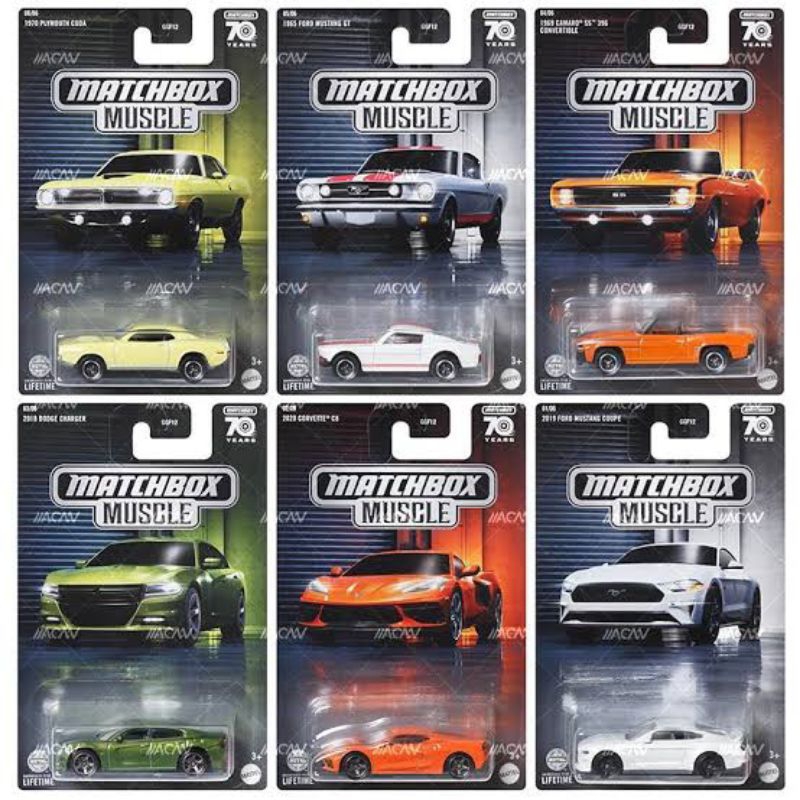 Matchbox Retro Muscle Series Mattel Die Cast All Variant Car Toys ...