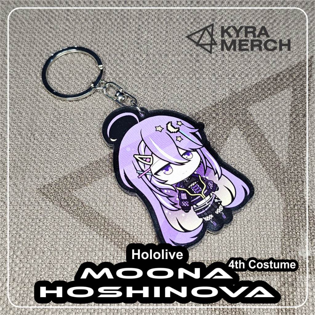 Keychain Hololive Indonesia - Moona Hoshinova 4th Costume | Kyramerch ...