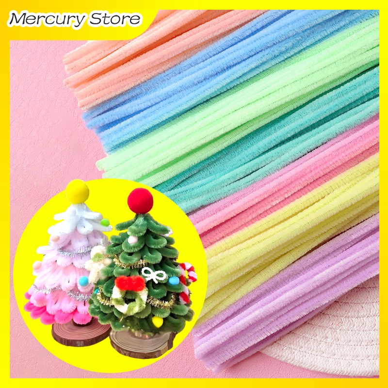 Pastel Macaron Feather Wire Plain Mercy Feather Wire/ Pipe Cleaner ...