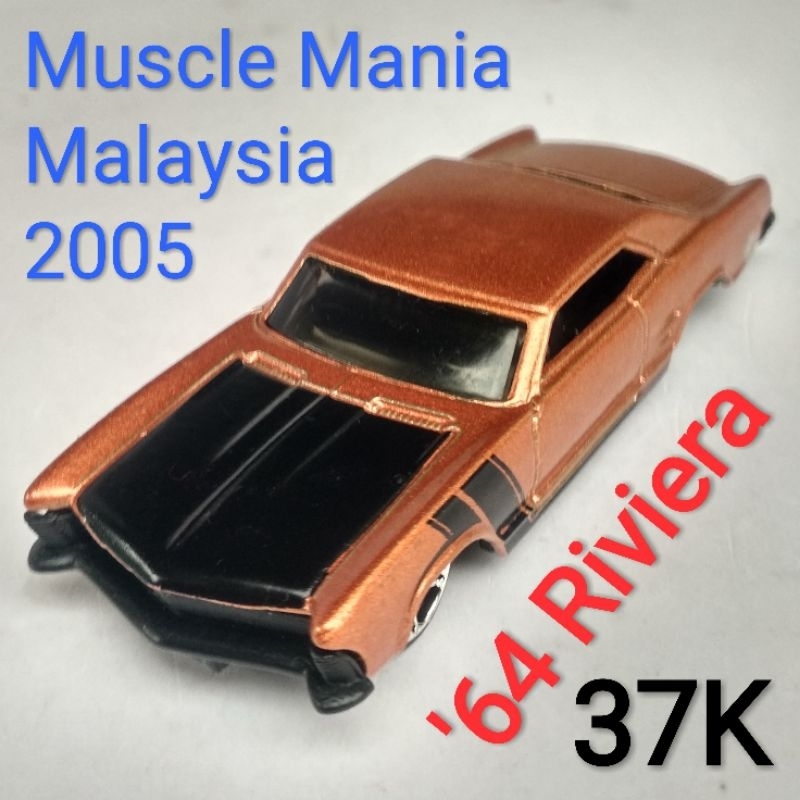 Hot Wheels Muscle Mania American Lowrider 64 Buick Riviera | Shopee ...