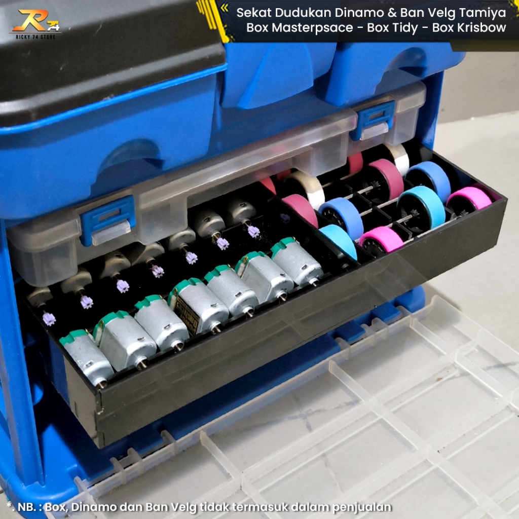 Tamiya Drawer Divider Mount Dynamo and Tire Rim Tamiya Box Krisbow Box ...