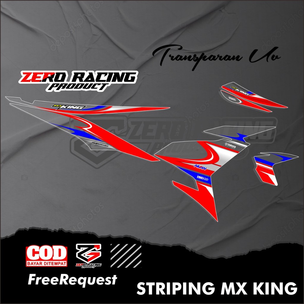 Latest transparent variation of yamaha MX King striping stickers, free ...