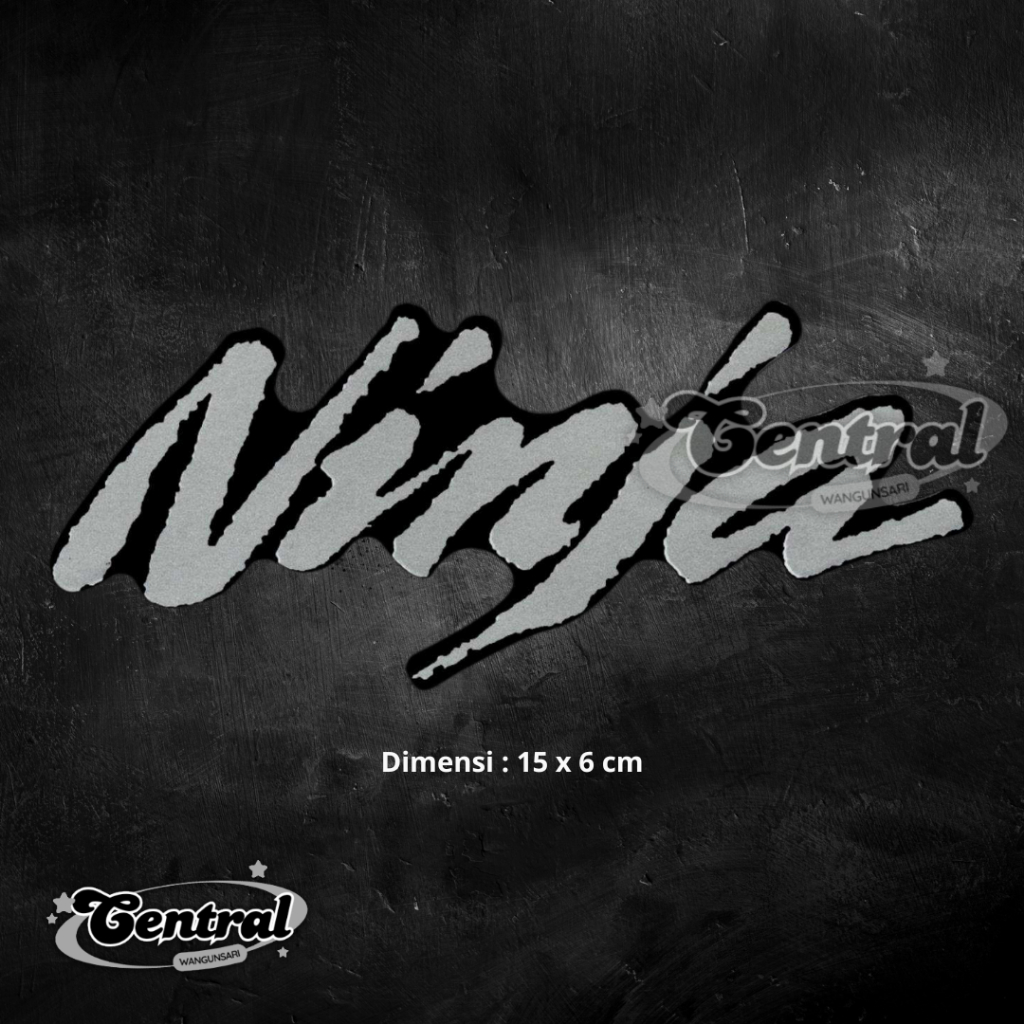 HITAM Ninja 150 RR Old Black Kanji Gas Tank Sticker 201156054-0626 ...