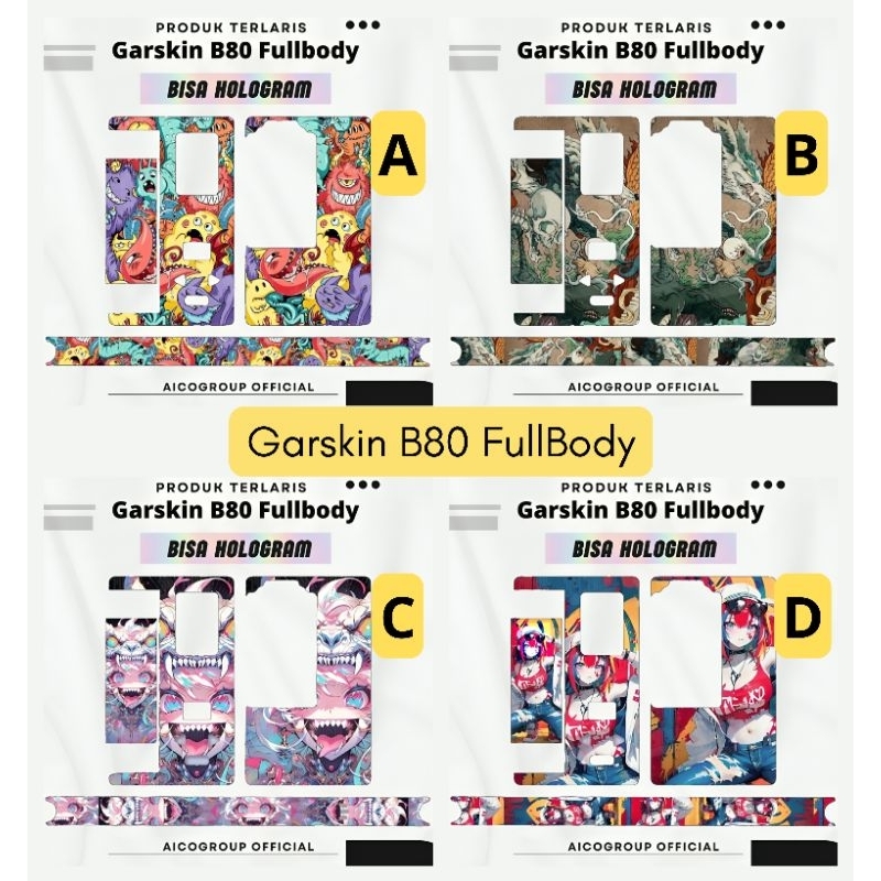 Garskin Cutting Sticker B80 Inner FullBody Hologram/Non Hologram Can ...