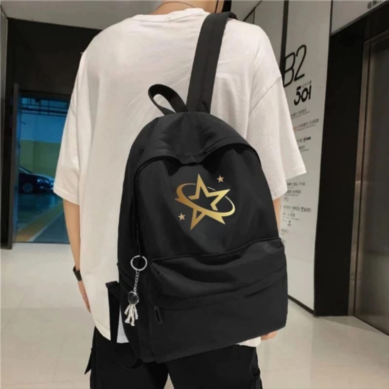 LEO BAGS SHOP STAR LINE GOLDBackpack: Unisex Men's and Women's ...