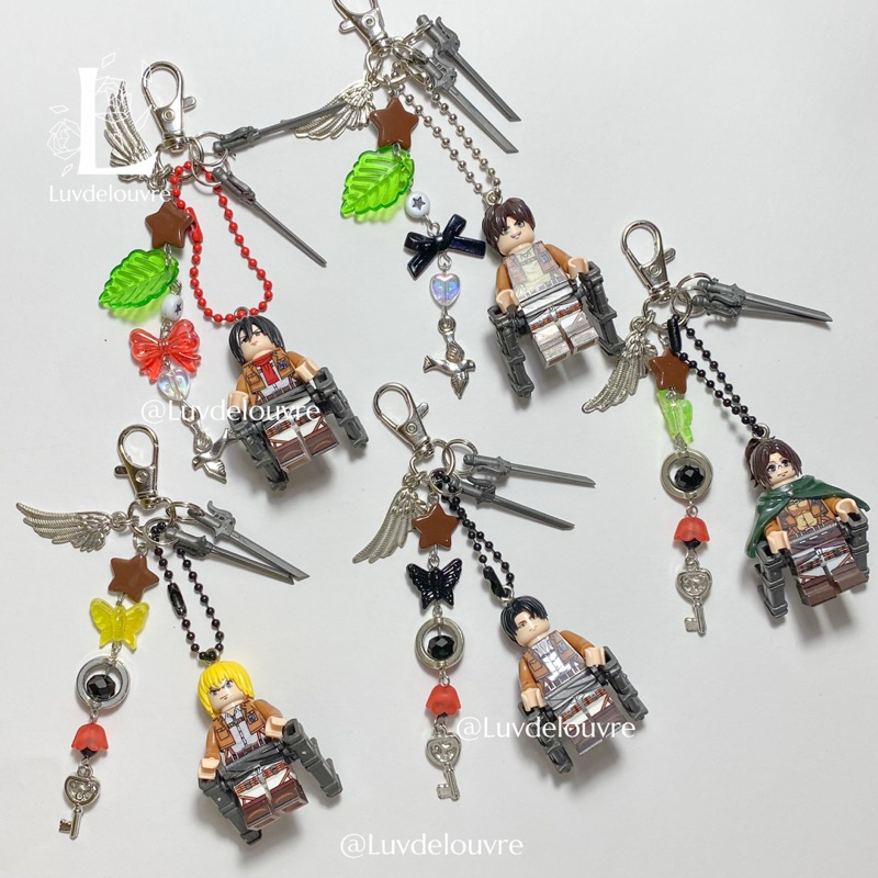 Aot ATTACK ON TITAN EREN MIKASA LEVI ARMIN HANGE ZOE | Shopee Philippines