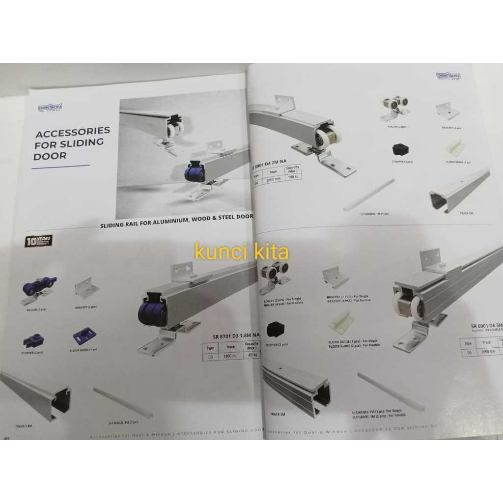 Dekkson Aluminum Sliding Door Rail type (1,8 meters) | Shopee Philippines