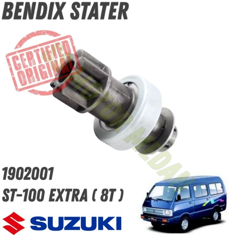 Bendix STATER DRIVE STATER SUZUKI ST-100 EXTRA GRANMAX LUXIO 8 T ...