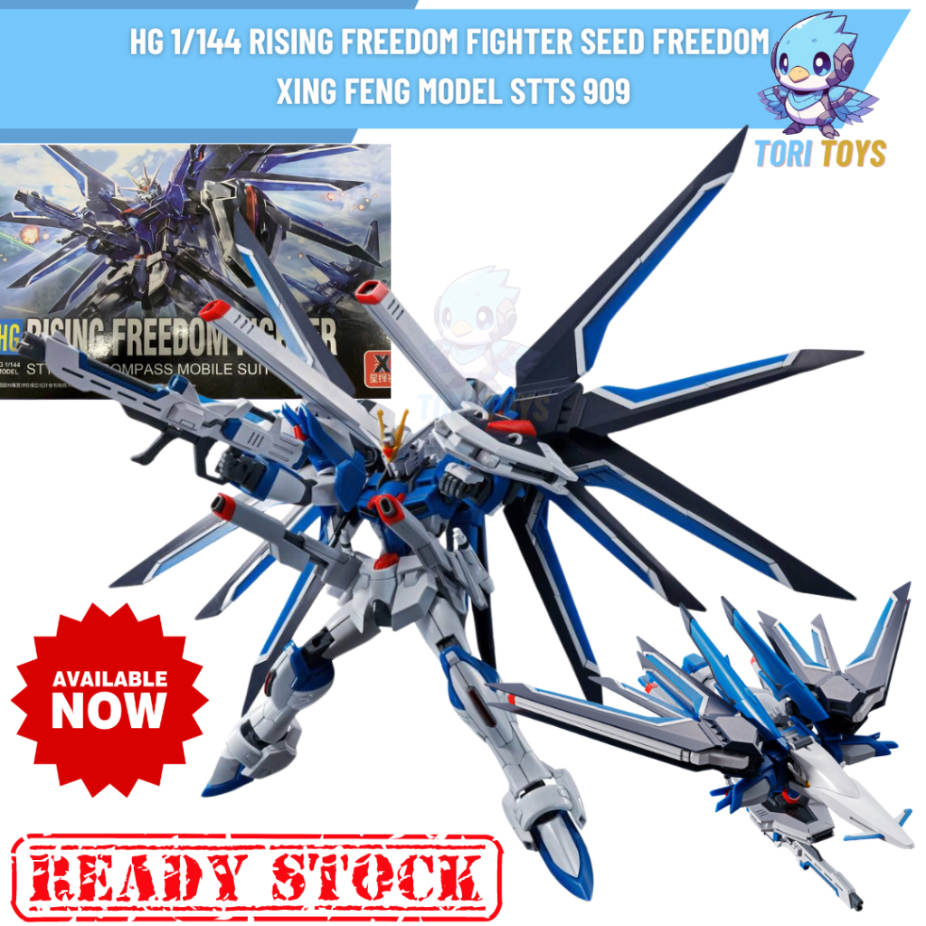 Hg 1/144 Rising Freedom Fighter Seed Freedom Robot Xing Feng Model STTS ...