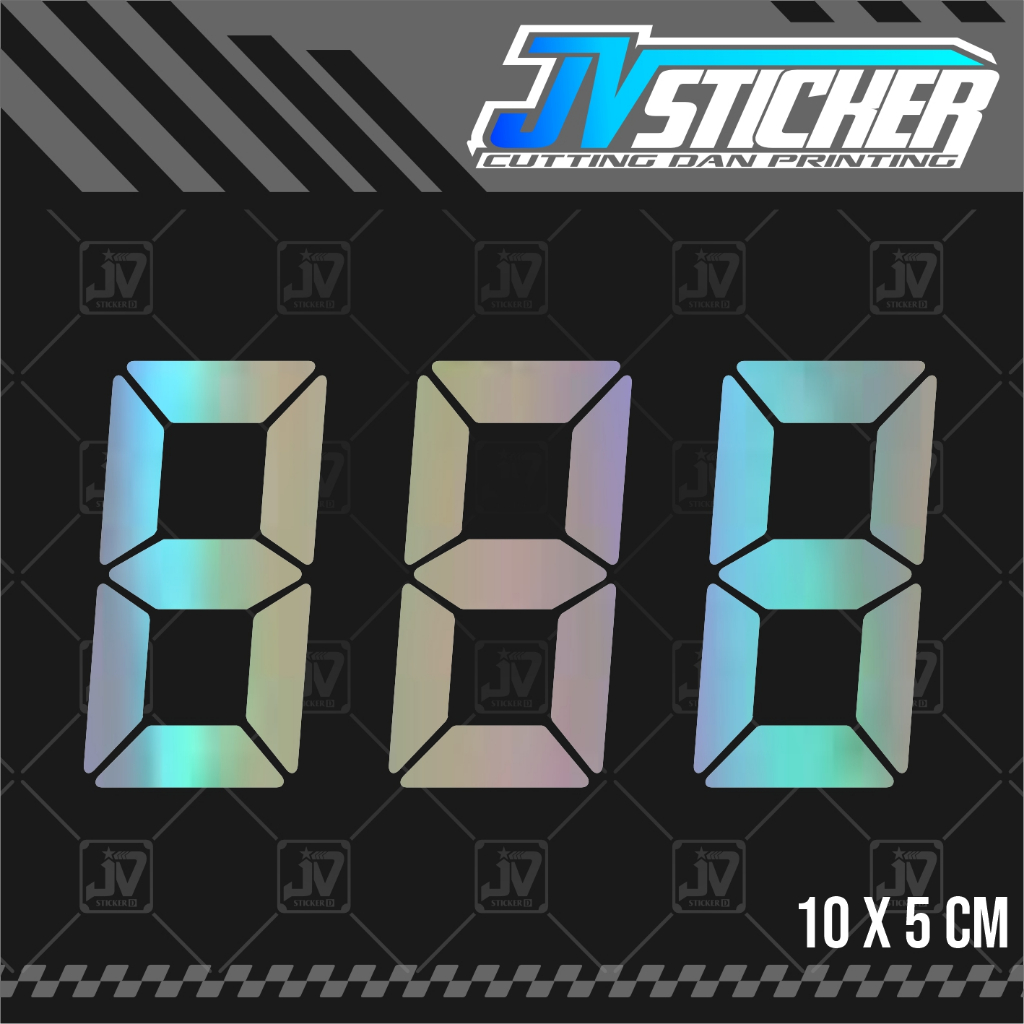 Motorcycle sticker Number motif digital cutting sticker | Shopee ...