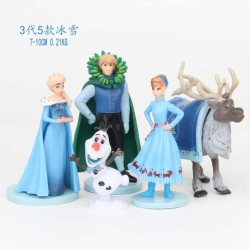 Frozen elsa anna Action figure figure 5 pcs set - cake Topper, sponge ...