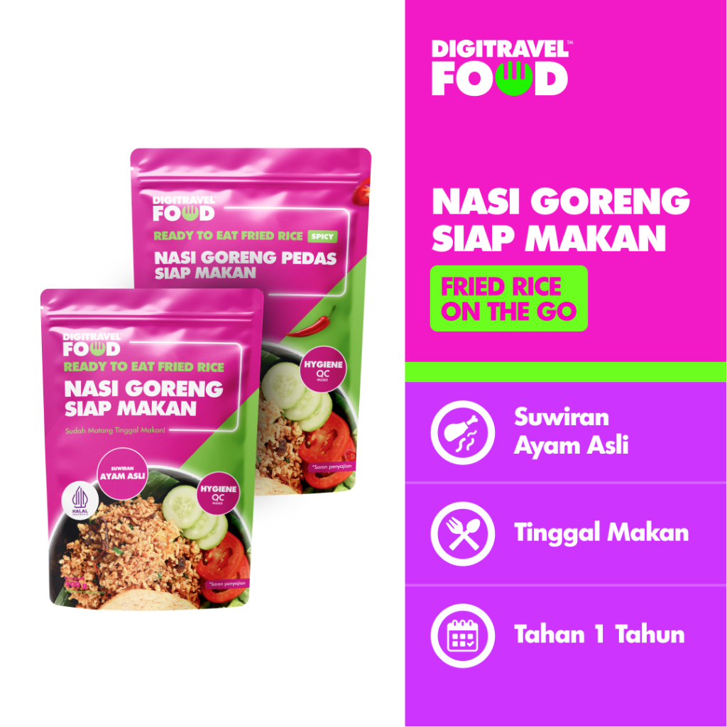 Digi TRAVEL Instant Fried Rice | Instant Food | Travel Food | Ready-to ...