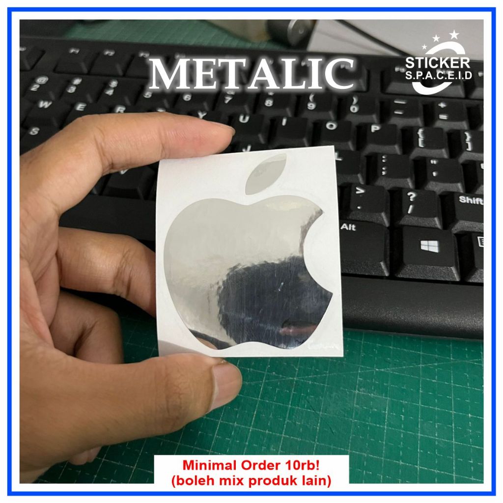 Apple METALLIC LAPTOP/CAR LOGO STICKER | Shopee Philippines