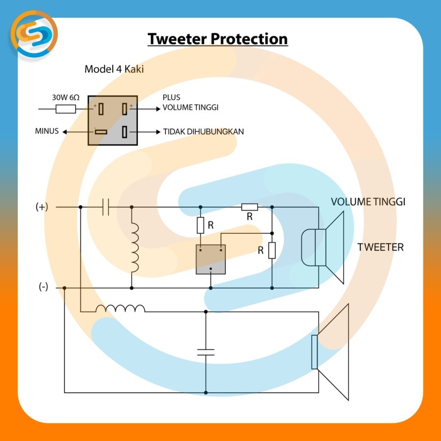 Treble protection circuit speaker tweeter prevents the best tweeter ...