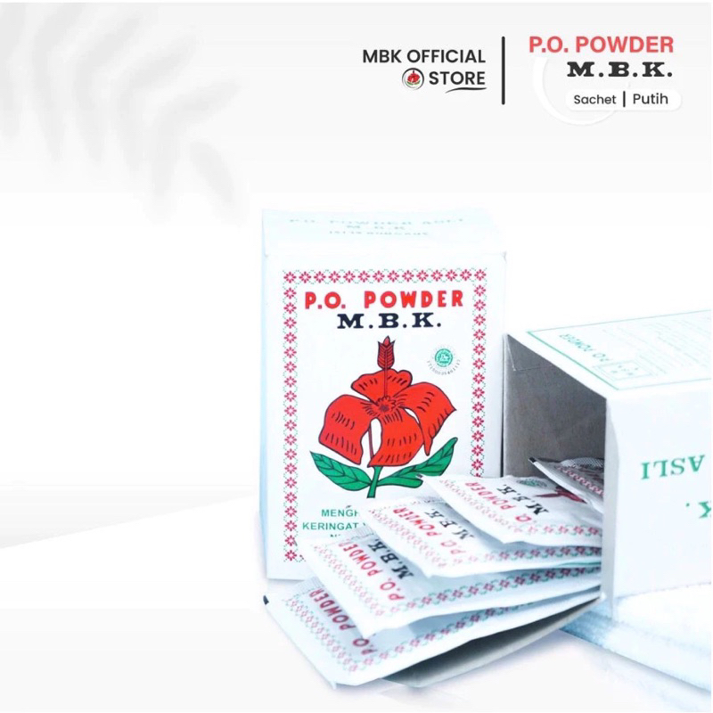 (PRICE PER PC) MBK Powder Sachetan White / Silver - Eliminates Sweat ...